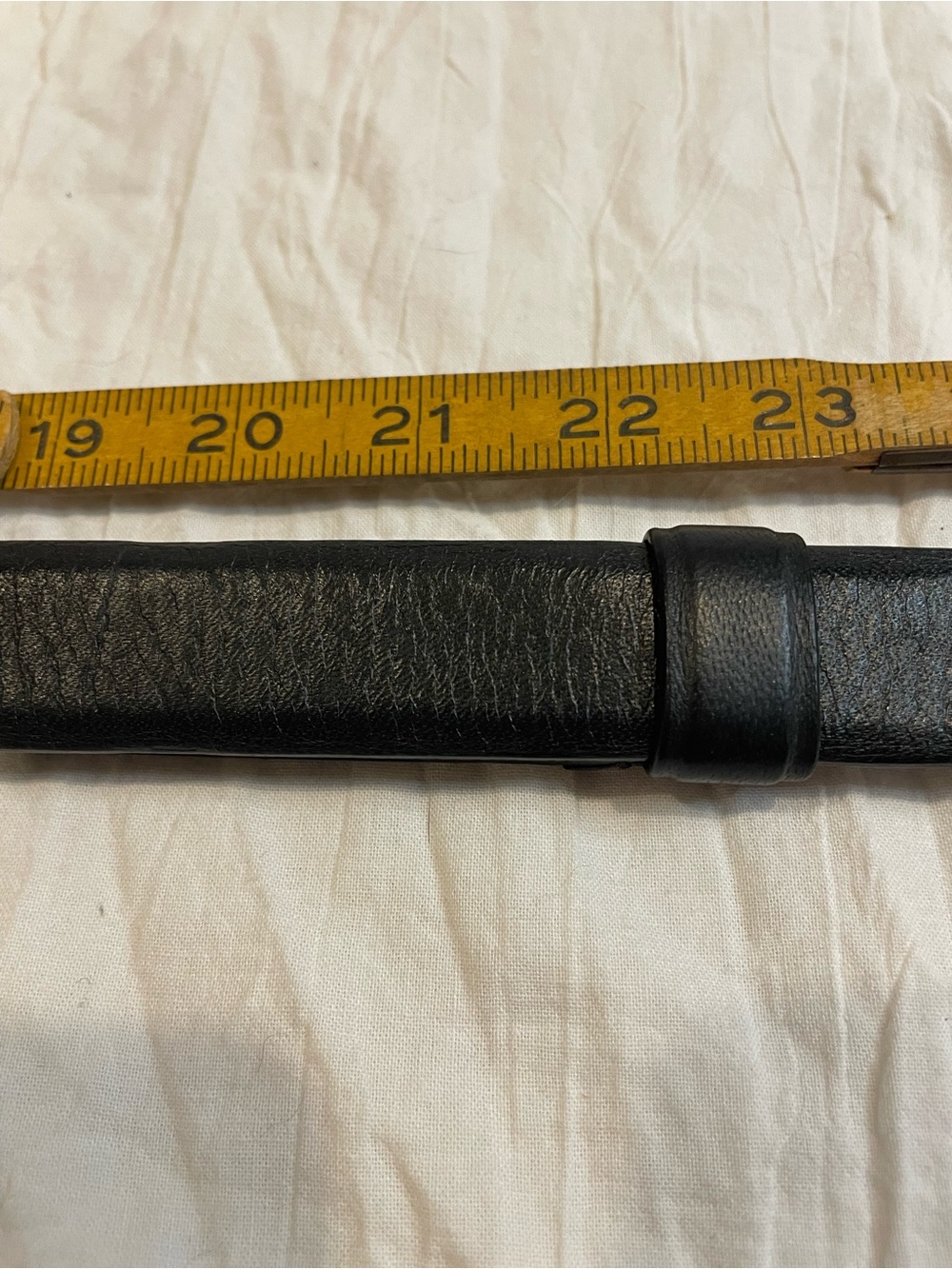 Chico's Black Leather Belt with Silver Twist Buckle - Picture 3 of 9
